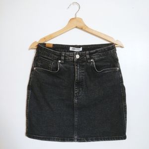 Zara Black Denim Skirt